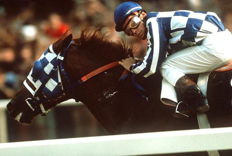 Ron Turcotte aboard Secretariat