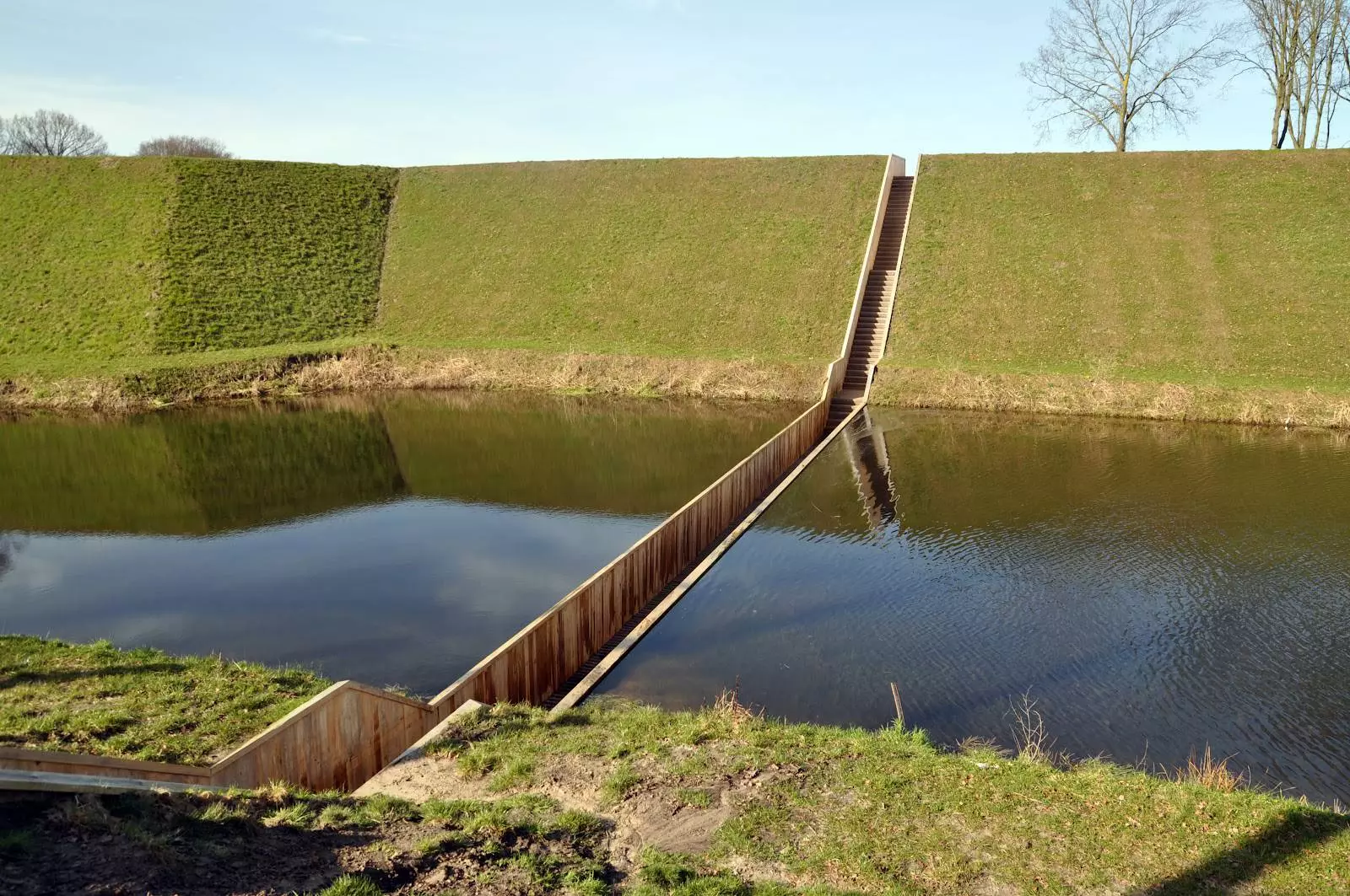 Moses Bridge In The Netherlands