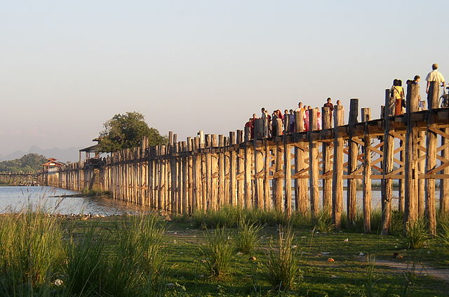 U Bein Bridge In Myanmar