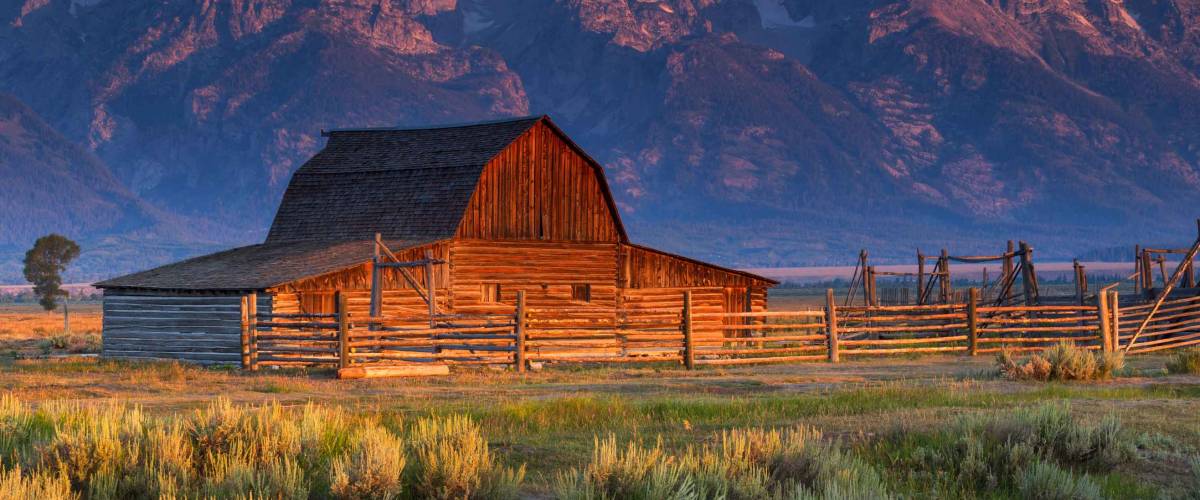 Moulton Barn in the Grand Teton National Park, Wyoming, USA.