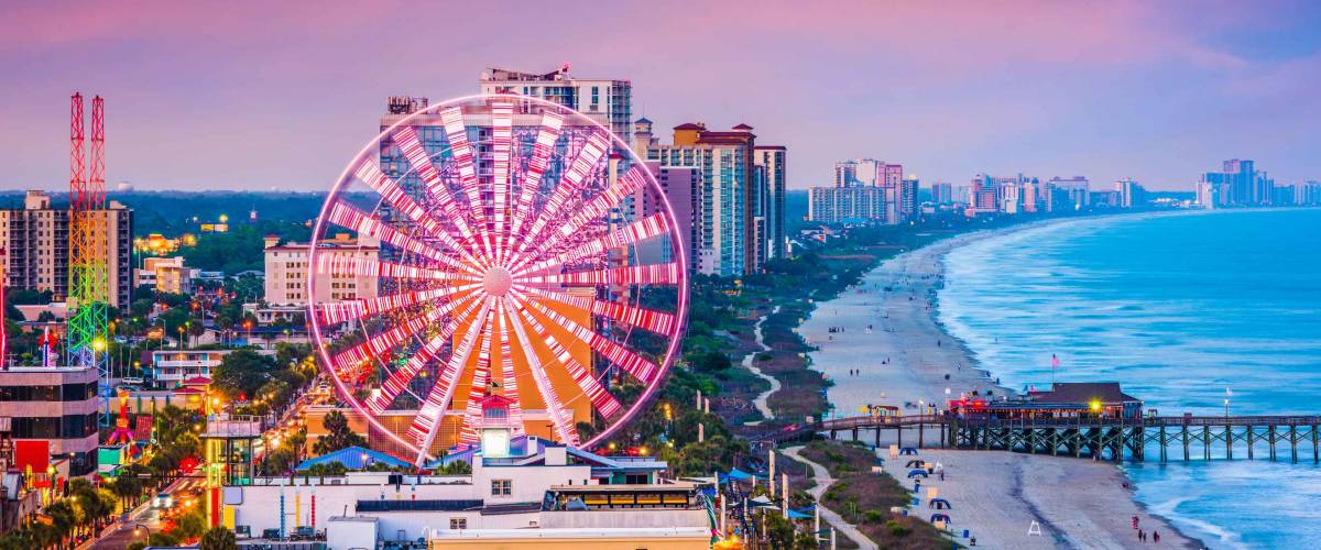 Myrtle Beach, South Carolina, USA city skyline.