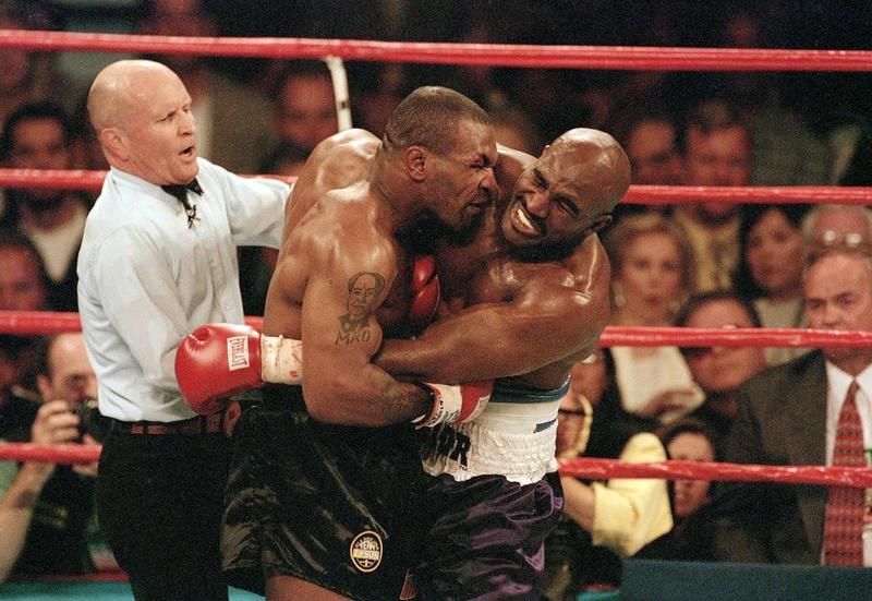 Mike Tyson and Evander Holyfield