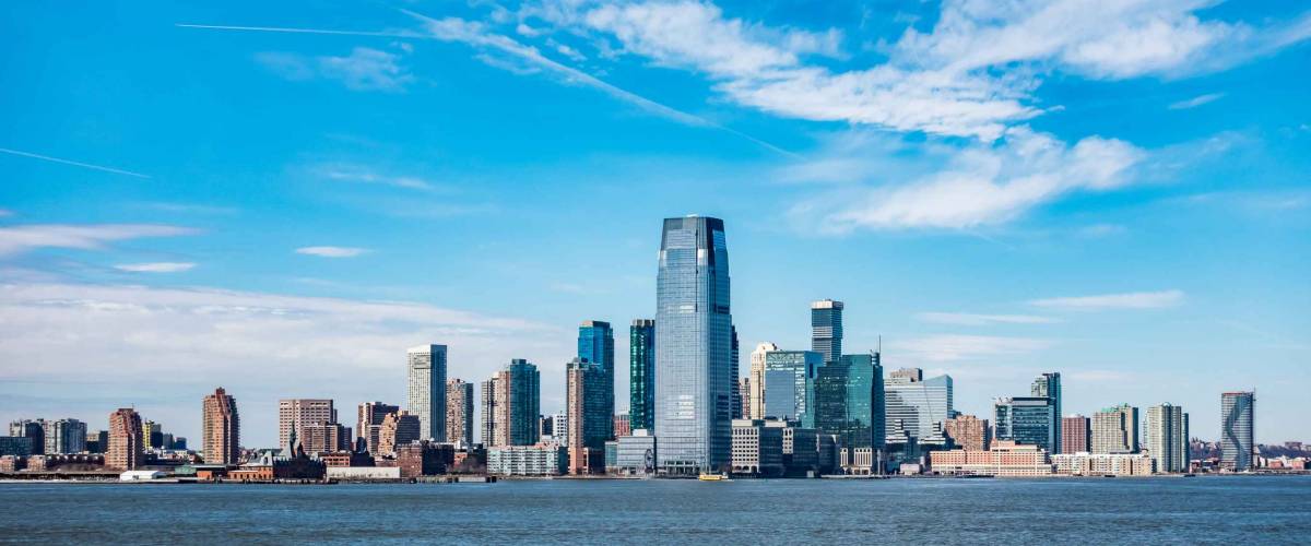 Panoramic view of New Jersey City skylines